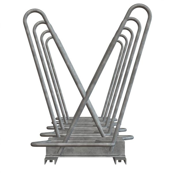 Bike Rack, Galv, (9)Bikes, 101inL, 24-3/4inW