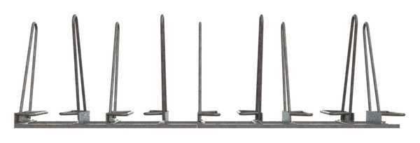 Bike Rack, Galv, (9)Bikes, 101inL, 24-3/4inW