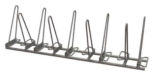 Bike Rack, Galv, (9)Bikes, 101inL, 24-3/4inW