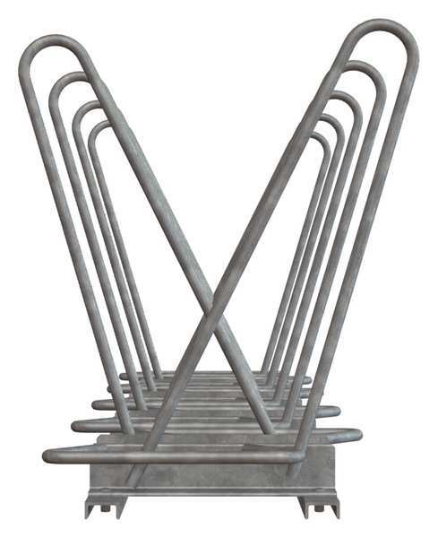 Bike Rack, Galv, (9)Bikes, 101inL, 24-3/4inW