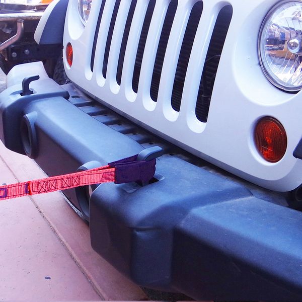 Tow Strap, 2333 lb. WLL, 1 in. W, Red