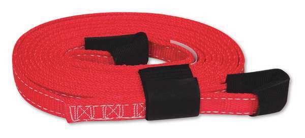 Tow Strap, 2333 lb. WLL, 1 in. W, Red