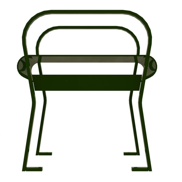 Outdoor Bench, 49 in. L, 20 in. W, Green
