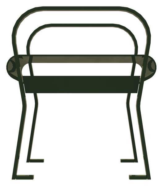 Outdoor Bench, 49 in. L, 20 in. W, Green