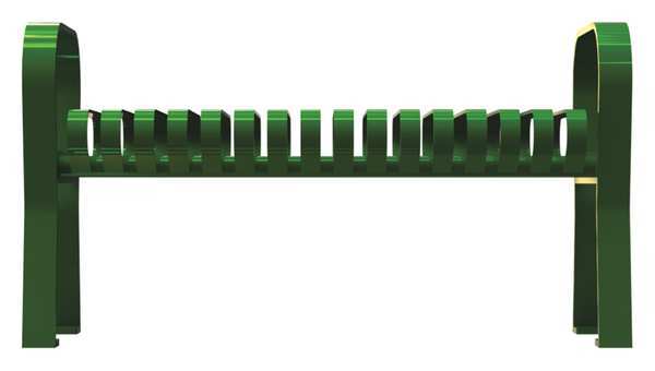 Outdoor Bench, 49 in. L, 20 in. W, Green