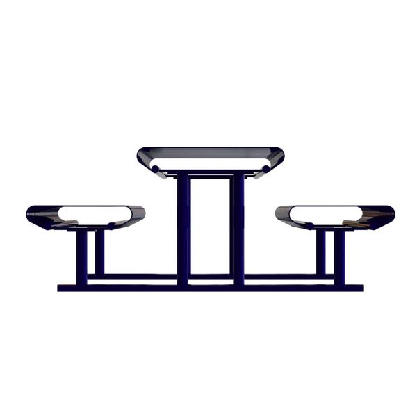 Picnic Table, Blue, 71-1/2 in.D, 77-1/2in.W