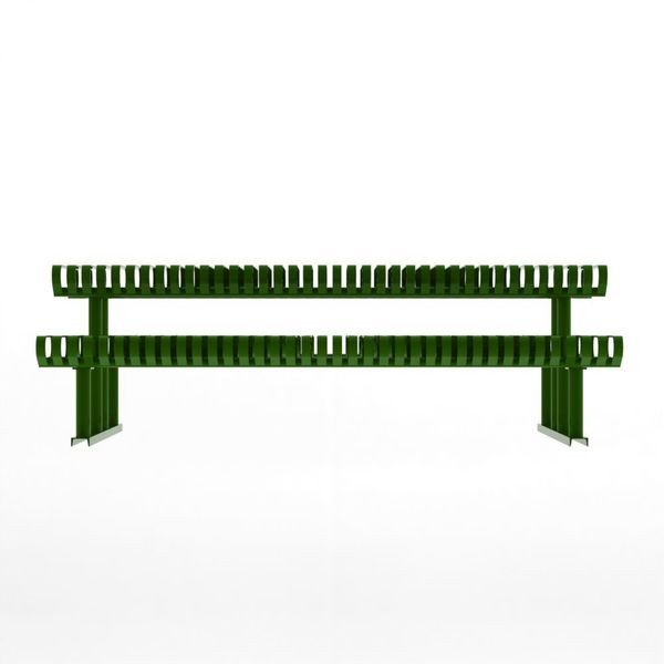 Picnic Table, Green, 94 in. D, 77-1/2 in. W