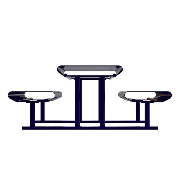 Picnic Table, Blue, 94 in. D, 30 in. H