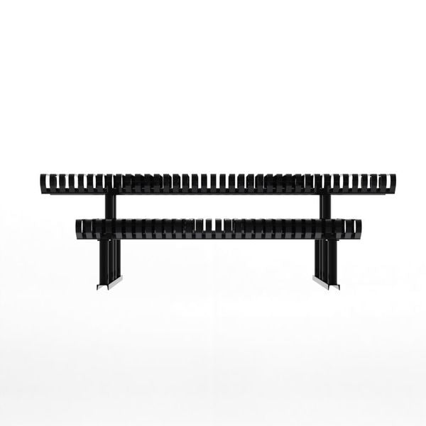 Picnic Table, Black, 94 in. D, 77-1/2 in. W