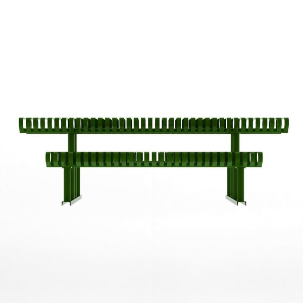 Picnic Table, Green, 94 in. D, 30 in. H