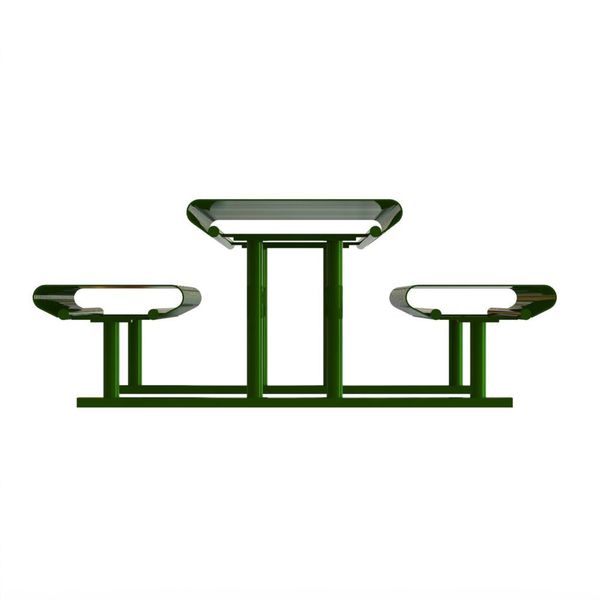 Picnic Table, Green, 94 in. D, 30 in. H