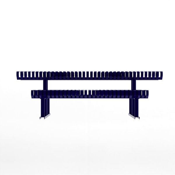 Picnic Table, Blue, 94 in. D, 77-1/2 in. W