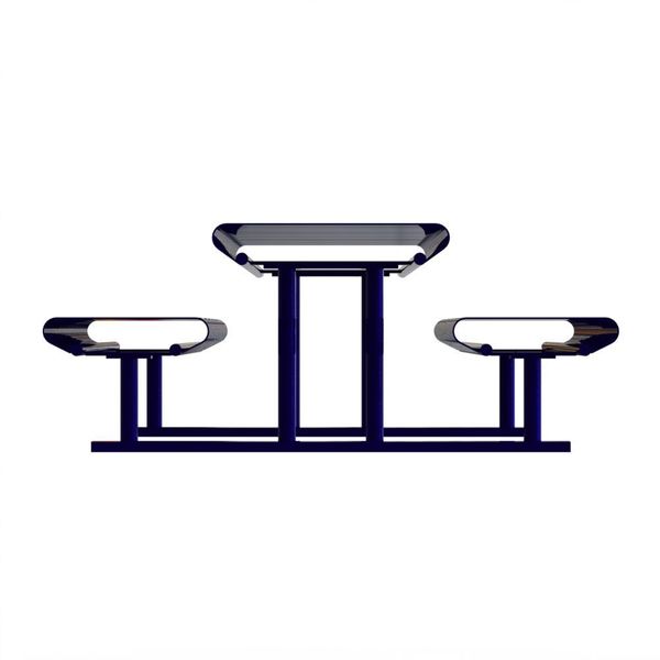 Picnic Table, Blue, 94 in. D, 77-1/2 in. W