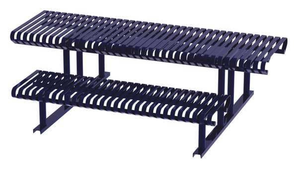 Picnic Table, Blue, 94 in. D, 77-1/2 in. W