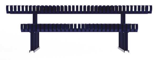 Picnic Table, Blue, 94 in. D, 77-1/2 in. W