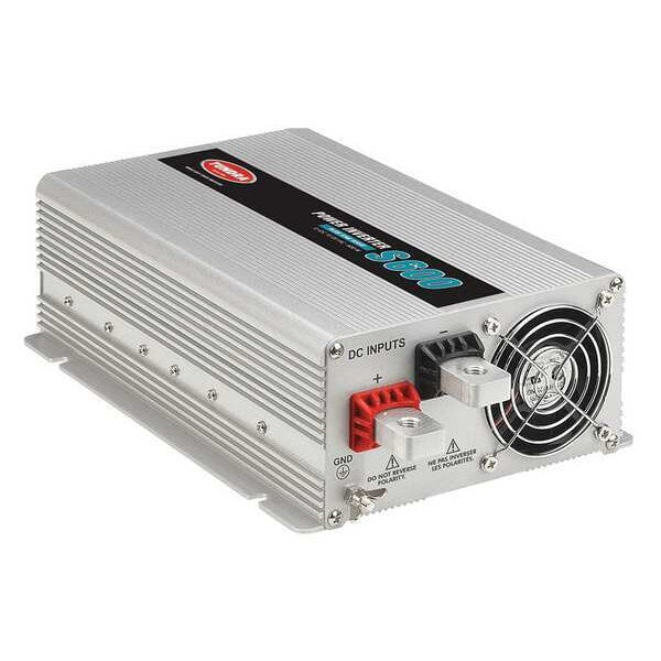 Inverter, Aluminum Case, 600 W Nominal Output, 2 Outlets