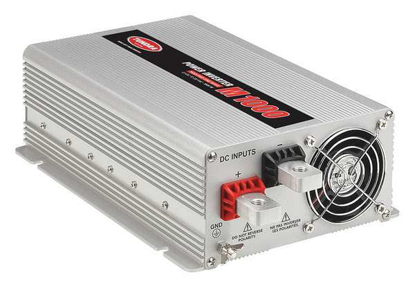 Inverter, Aluminum Case, 1,000 W Nominal Output, 2 Outlets