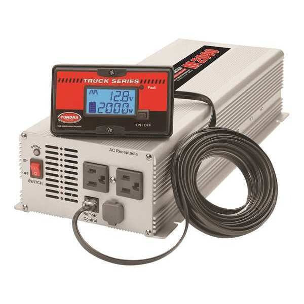 Inverter, Aluminum Case, 2,000 W Nominal Output, 2 Outlets