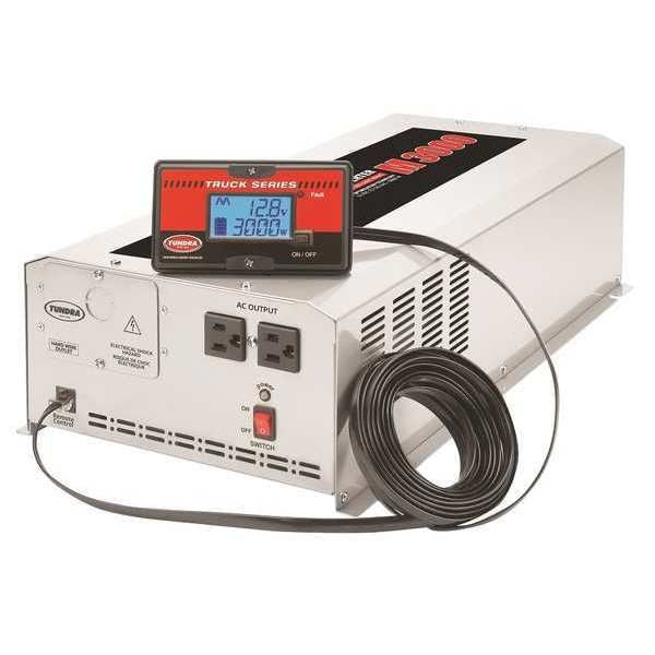 Inverter, Steel Case, 3,000 W Nominal Output, 2 Outlets