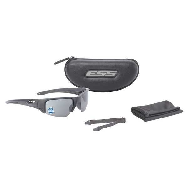 Polarized Safety Sunglasses, Wraparound Gray Mirror Polycarbonate Lens, Scratch-Resistant