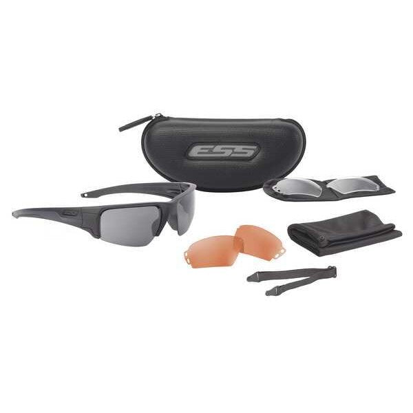 Ballistic Safety Glasses, Wraparound Assorted Polycarbonate Lens, Scratch-Resistant