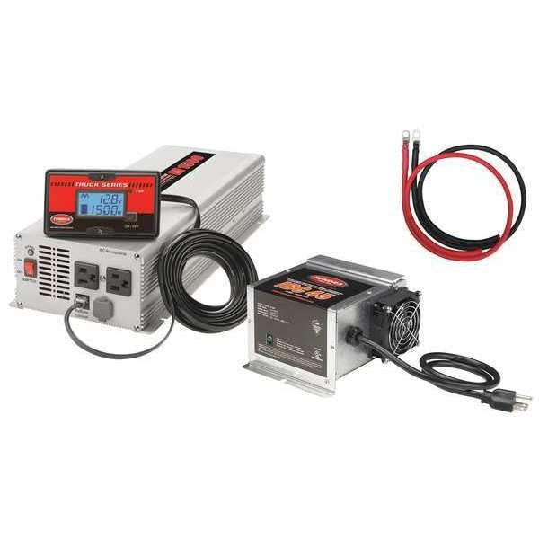 Automatic Battery Charger/Inverter, Charging, 45A, 1500W
