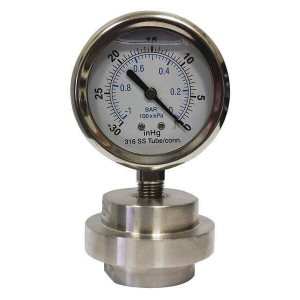 Vacuum Gauge, 1/4 in. FNPT