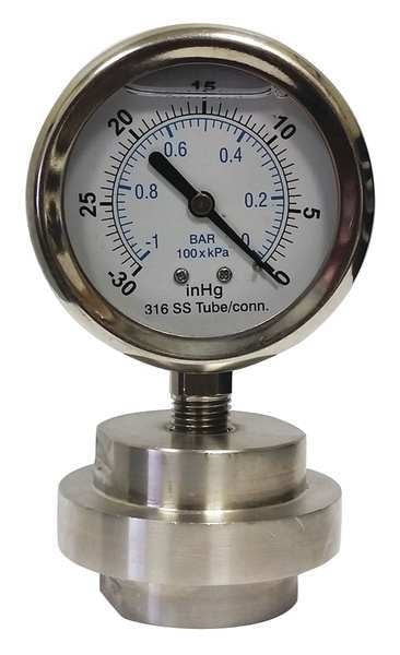 Vacuum Gauge, 1/2 in. FNPT