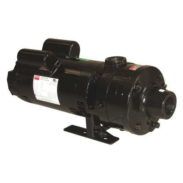 Pressure Booster Pump, 1 1/2 hp, 240V AC, 1 Phase, 1-1/2 in NPT Inlet Size, 2 Stage
