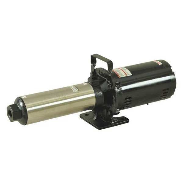 Multi-Stage Booster Pump, 3 hp, 208 to 240/480V AC, 3 Phase, 1 in NPT Inlet Size, 9 Stage