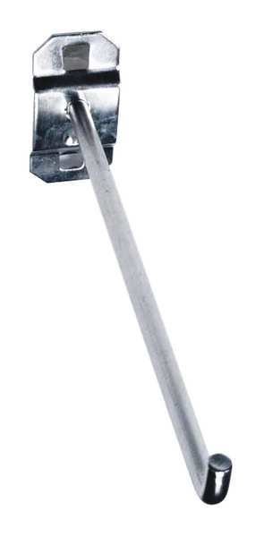 6 In. Single Rod 90 Degree Bend Stainless Steel Pegboard Hook for Stainless Steel LocBoard 3 Pack