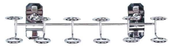 9 In. W Stainless Steel Multi-Ring Tool Holder for Stainless Steel LocBoard