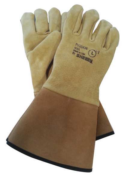 Stick Welding Gloves, Pigskin Palm, XL, PR