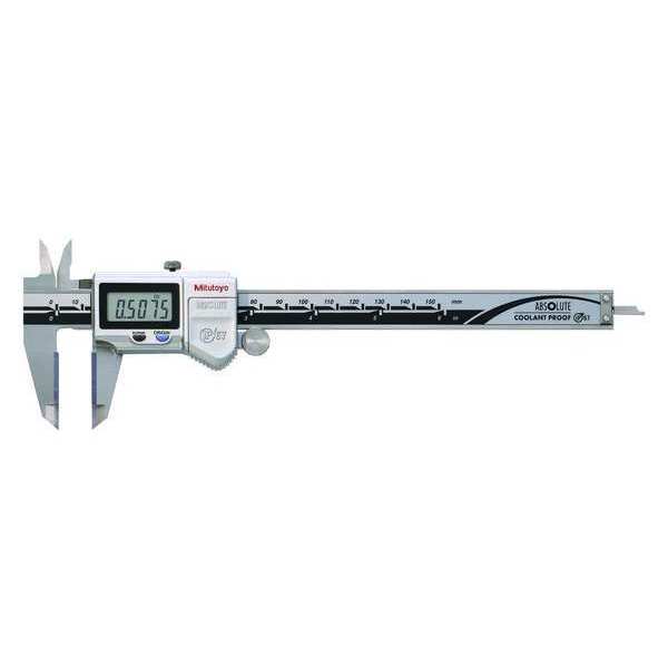 Digital Caliper, 0 to 8 in./0 to 150mm, SS