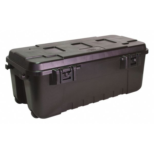 Storage Trunk, Black, Plastic, 37-3/4