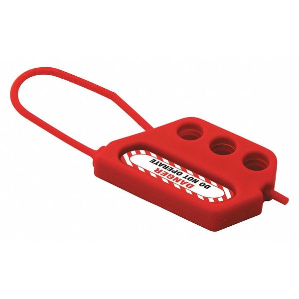 Lockout Hasp, Red, 4