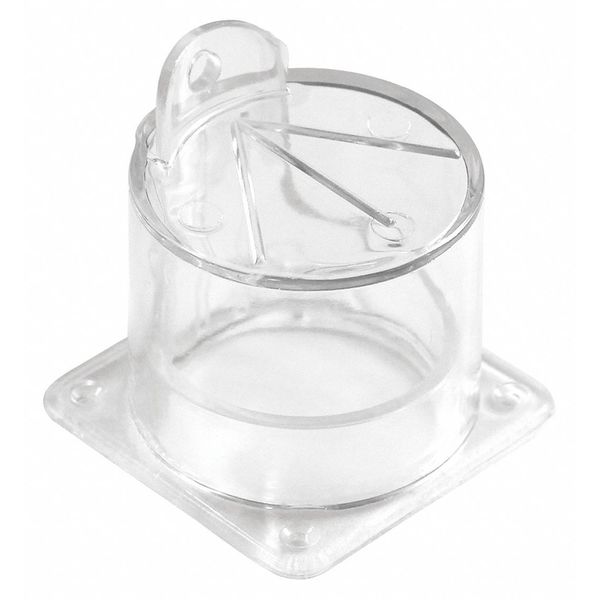 Push Button Lockout, Clear, 1/4 in Dia.