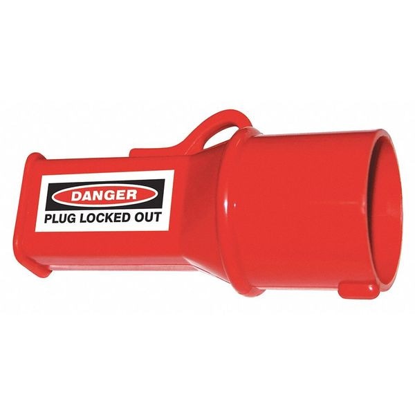 Plug Lockout, Red.1/4 in. Dia.