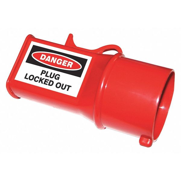 Plug Lockout, Red, Polyurethane
