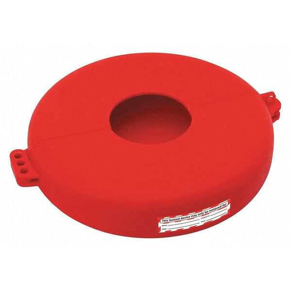 Gate Valve Lockout, Red, Polyurethane