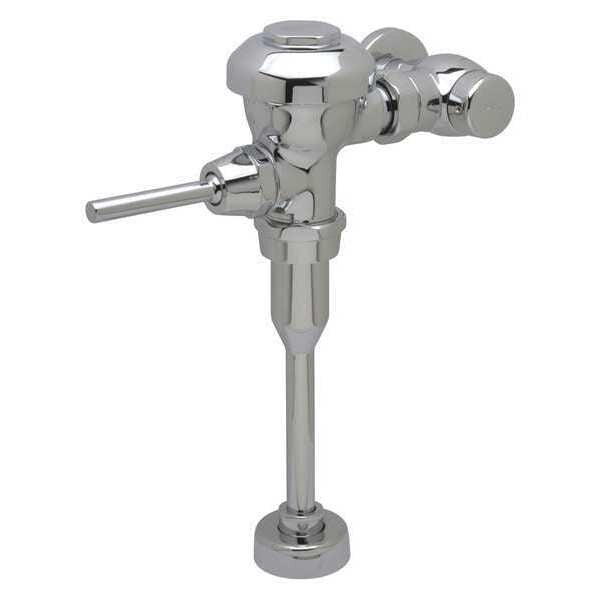0.5 gpf, Urinal Manual Flush Valve, Polished Chrome, 3/4 in IPS