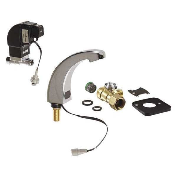 Sensor Single Hole Mount, 1 Hole Mid Arc Bathroom Faucet, Chrome plated