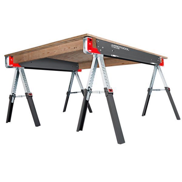 Sawhorse, Work Table, 42-9/64 in., Steel