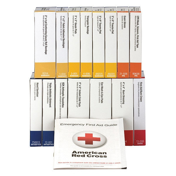 First Aid Kit Refill, Paperboard, 25 Person