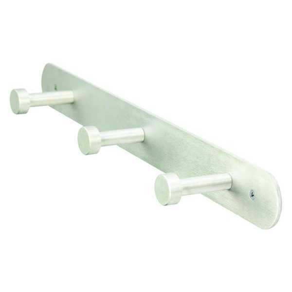 Coat Rack, Silver, 2-3/4 in. D, 18 in. W