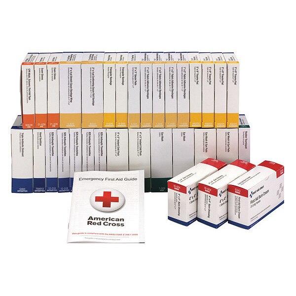 First Aid Kit Refill, Paperboard, 100 Person