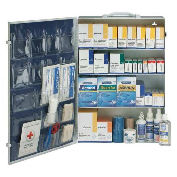 Emergency First Aid Cabinet, Metal, 200 Person