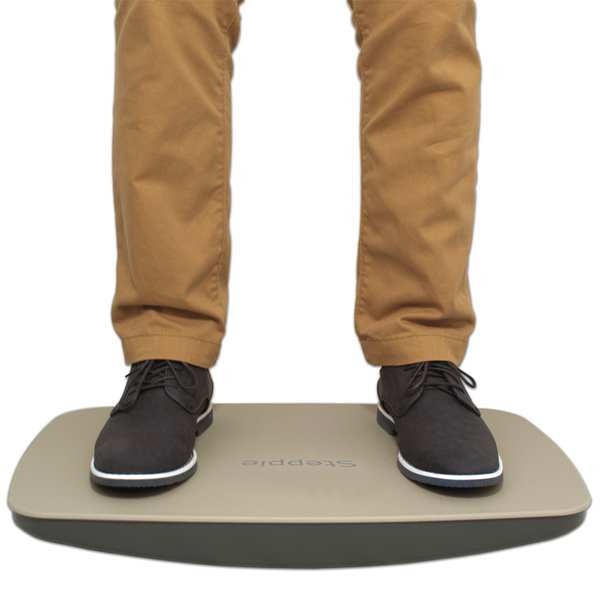 Balance Board, Plastic, Gray, 14-1/2 in. D