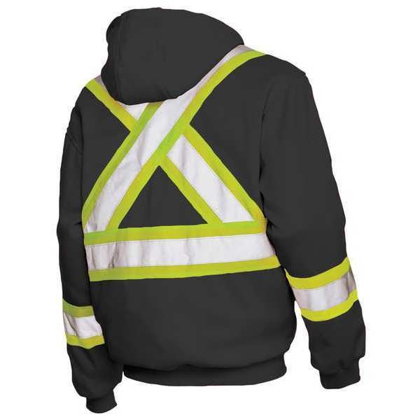 4XL Hi-Vis Sweatshirt, Black