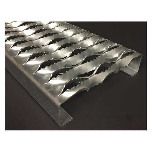 Anti-Slip Channel, 144in.L, Diamond, Steel